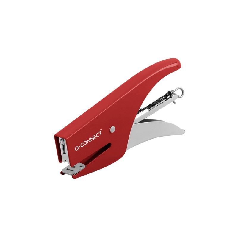 Cucitrice a pinza in metallo Q-Connect max 15 fogli rosso KF14107