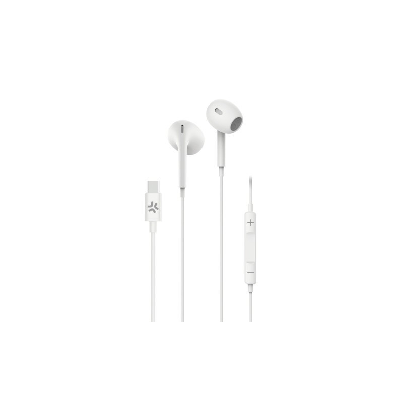 Auricolari a filo in-ear  Celly con connettore USB-C cavo 1,2 m - bianco PC2USBCEARPDROP
