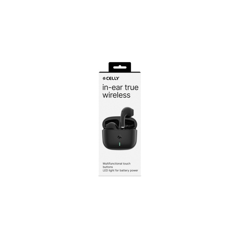 Auricolari True Wireless Celly TIPS1 colore nero TIPS1BK