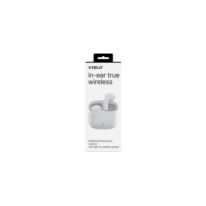 Auricolari True Wireless Celly TIPS1 colore bianco TIPS1WH
