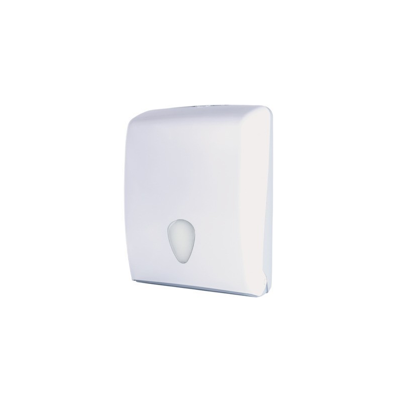Distributore di carta asciugamani piegata a C, Z o V Medial Stilevo bianco - fino a 600 ff - 37x13x27,7 cm
