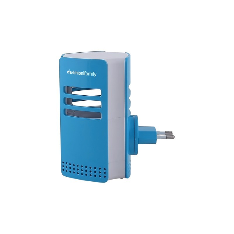 Zanzariera elettrica UV LED Melchioni Family con ventola copertura 20 m² bianco/blu 2W - 118620067