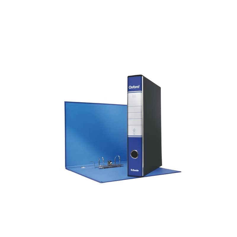 Registratore con custodia Esselte G84 Oxford protocollo 29,5x35 cm - dorso 5 cm blu - 390784050 (Conf.8)