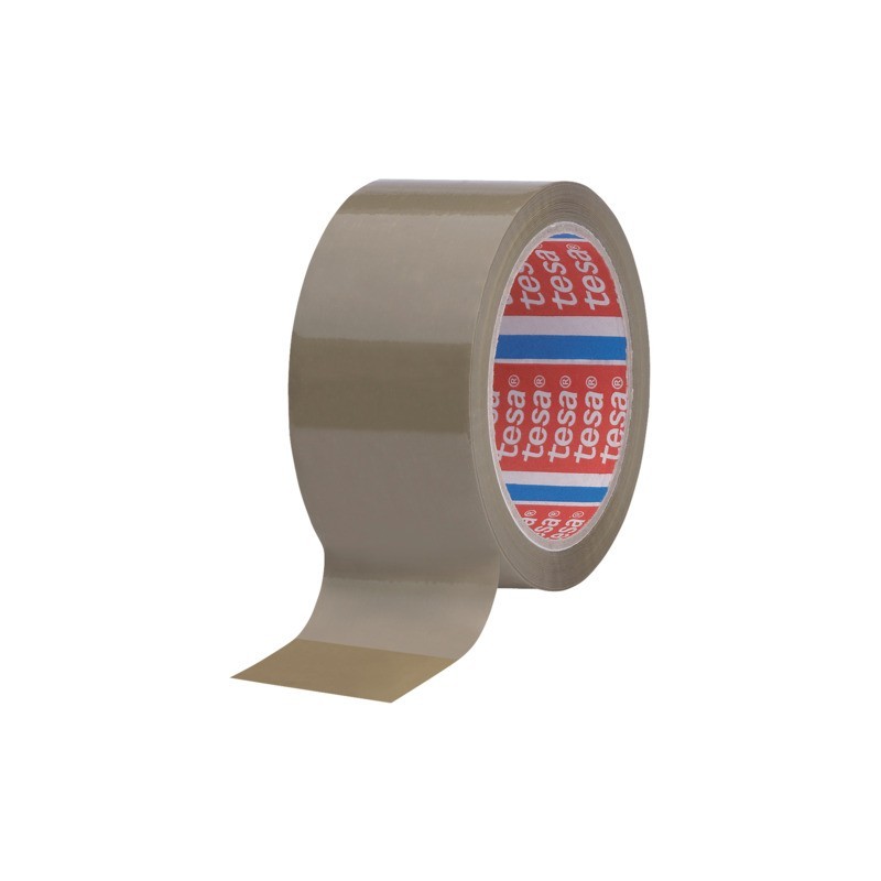 Nastri adesivi per la spedizione tesa 4089 PV6 in polipropilene solvente 55 mm x 66 m avana - 04089-00006-06
