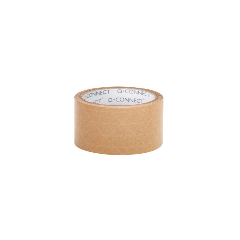 Nastro da imballaggio Q-Connect in carta Kraft rinforzato 50 mm x 50 m - conf. 6 rotoli - 160 µm - KF17138
