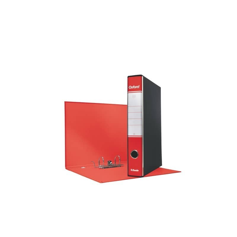 Registratore con custodia Esselte G84 Oxford protocollo 29,5x35 cm - dorso 5 cm rosso - 390784160 (Conf.8)