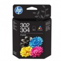 Cartuccia HP 302/304 nero/ciano/giallo/magenta B82L1AE