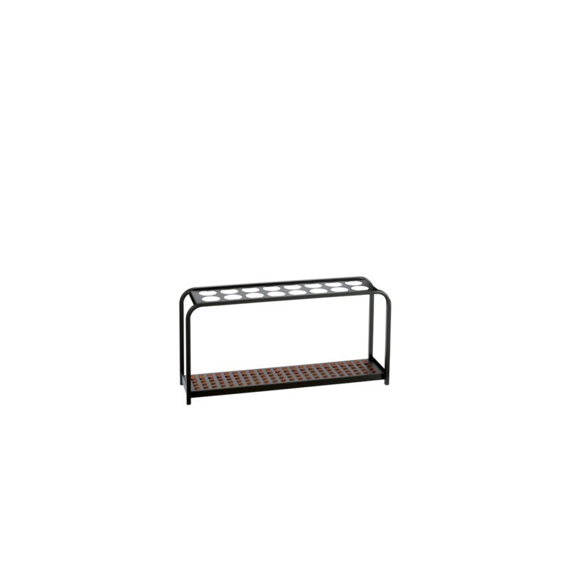 Portaombrelli Medial Multi a 16 posti in metallo nero 260x1002x520 mm - 714029