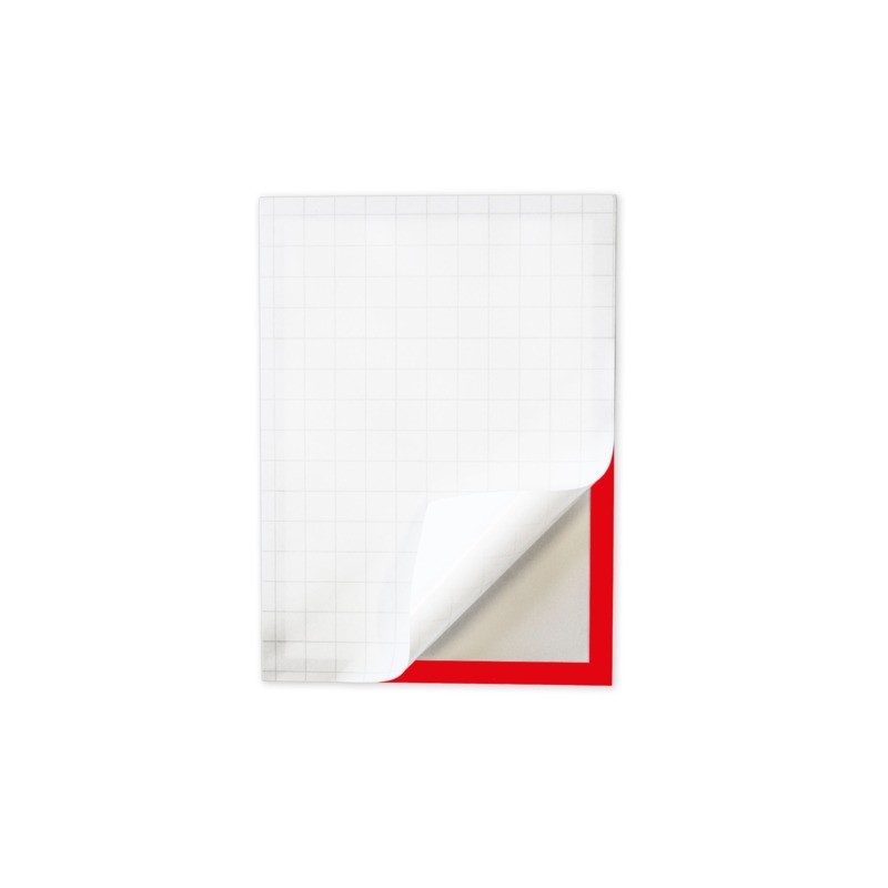 Cornici magnetiche A4 in PP Q-Connect con retro autoadesivo - rosso - conf. 2 pz - KF22374
