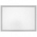 Tasche magnetiche A4 in PVC Q-Connect con cornice - argento - conf. 2 pz - KF11514