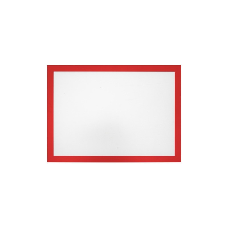 Tasche magnetiche A4 in PVC Q-Connect con cornice - rosso - conf. 2 pz - KF11516