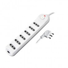 Multipresa con pulsante MKC 6 posizioni schuko bipasso 10/16A, spina 16A 2P+T cavo 3 m - 492518411