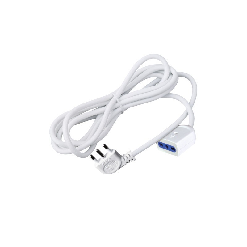 Prolunga elettrica MKC con spina salvaspazio 90° presa bipasso 10/16A - 10 m - 492517394