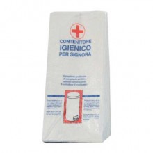 Sacchetti igienici in carta Medial per assorbenti 5x12x28 cm - conf. 2000 pz - bianco - 99096