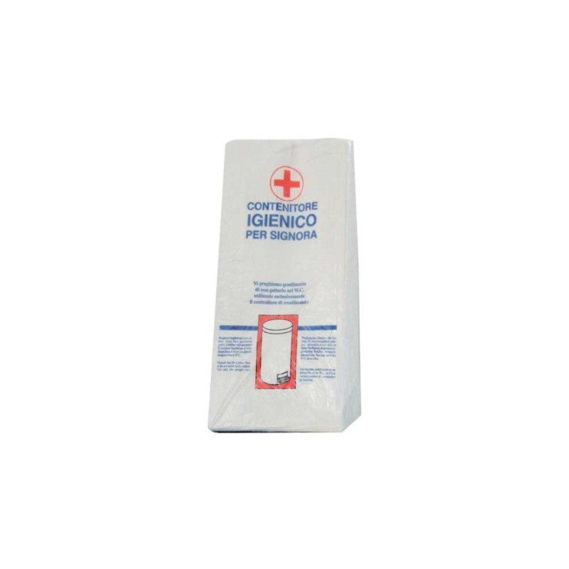 Sacchetti igienici in carta Medial per assorbenti 5x12x28 cm - conf. 2000 pz - bianco - 99096