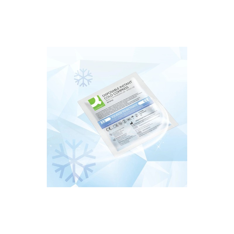 Ghiaccio istantaneo in buste monouso Q-Connect - 13x14 cm - conf. 10 pz - KF19152