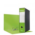 Registratore con custodia Esselte G85 Oxford protocollo 29,5x35 cm - dorso 8 cm verde lime - 390785600 (Conf.6)