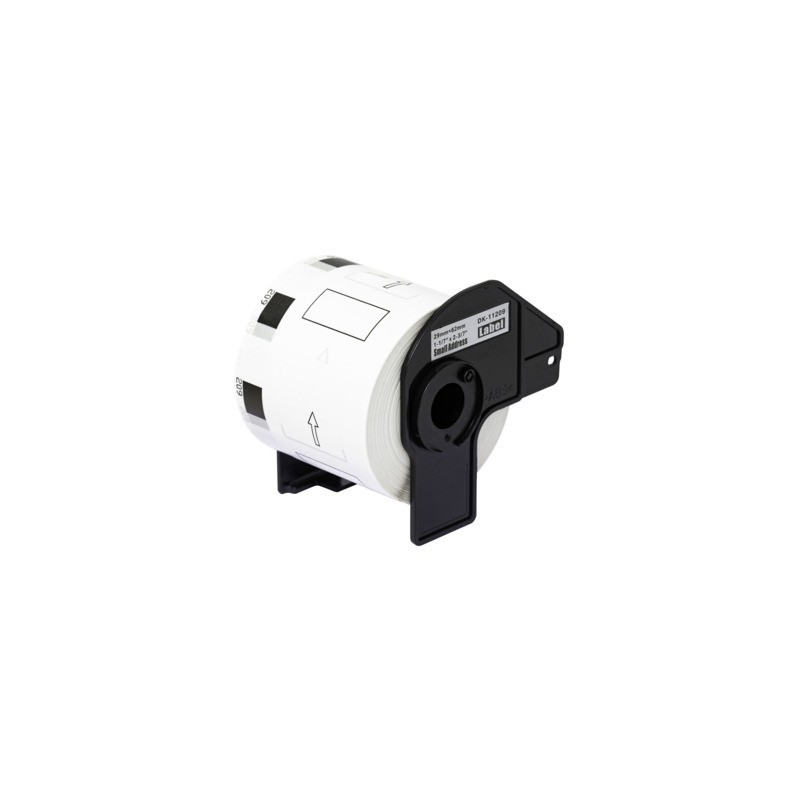 Nastro Q-Connect compatibile Brother DK-11209 per indirizzi carta bianca 62x29 mm - rotolo 800 et. - KF18804