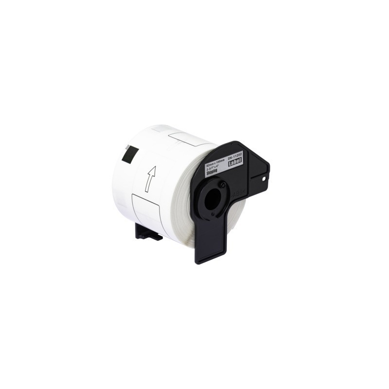 Nastro Q-Connect compatibile Brother DK-11202 spedizioni in carta bianca 62x100 mm - rotolo 300 et. - KF18801