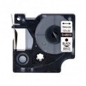 Nastro Q-Connect compatibile Brother MK-221 - 9 mm x 8 m - nero/bianco - KF18863