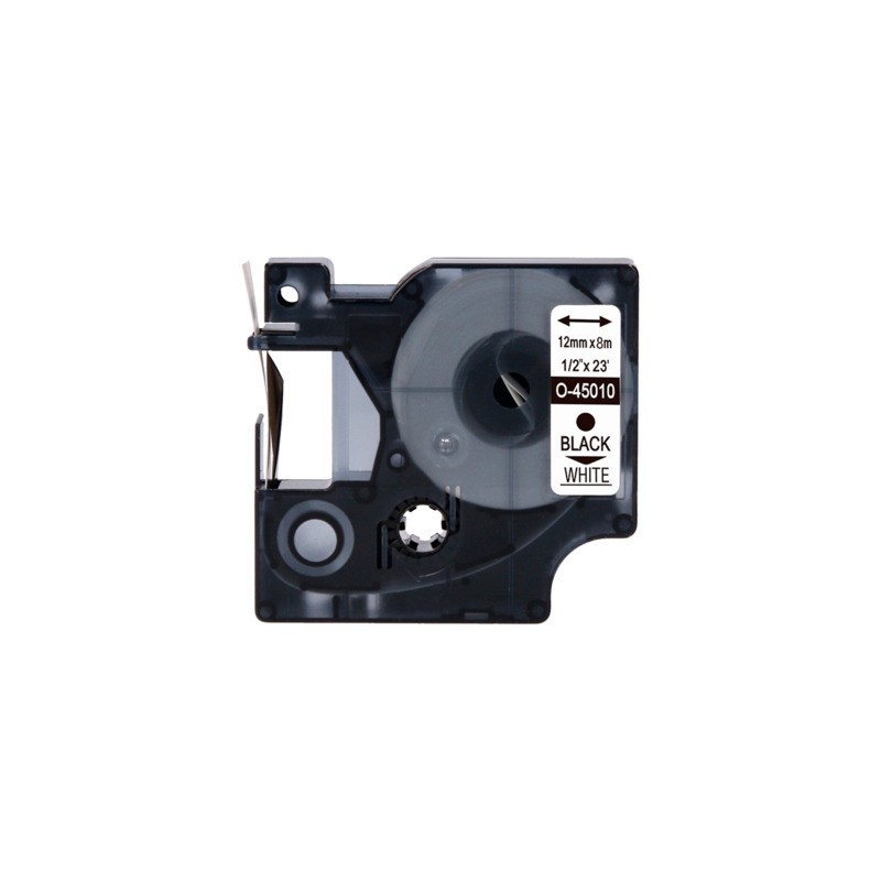 Nastro Q-Connect compatibile Brother MK-221 - 9 mm x 8 m - nero/bianco - KF18863