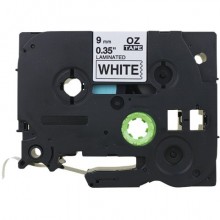 Nastro Q-Connect compatibile Brother TZe-221 - 9 mm x 8 m nero/bianco - KF18796