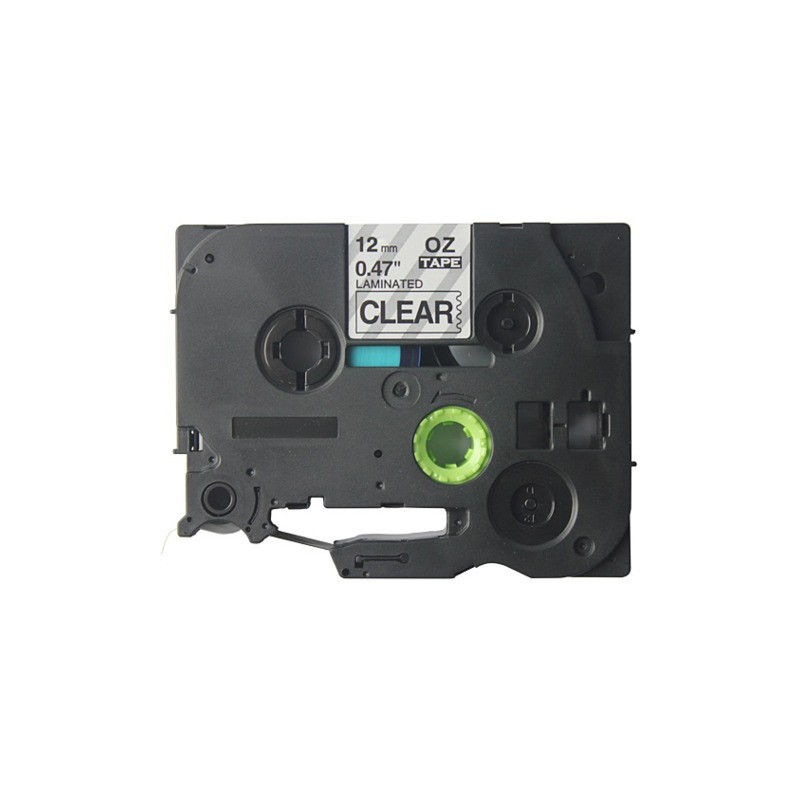 Nastro Q-Connect compatibile Brother TZe-131 - 12 mm x 8 m nero/trasparente - KF18864