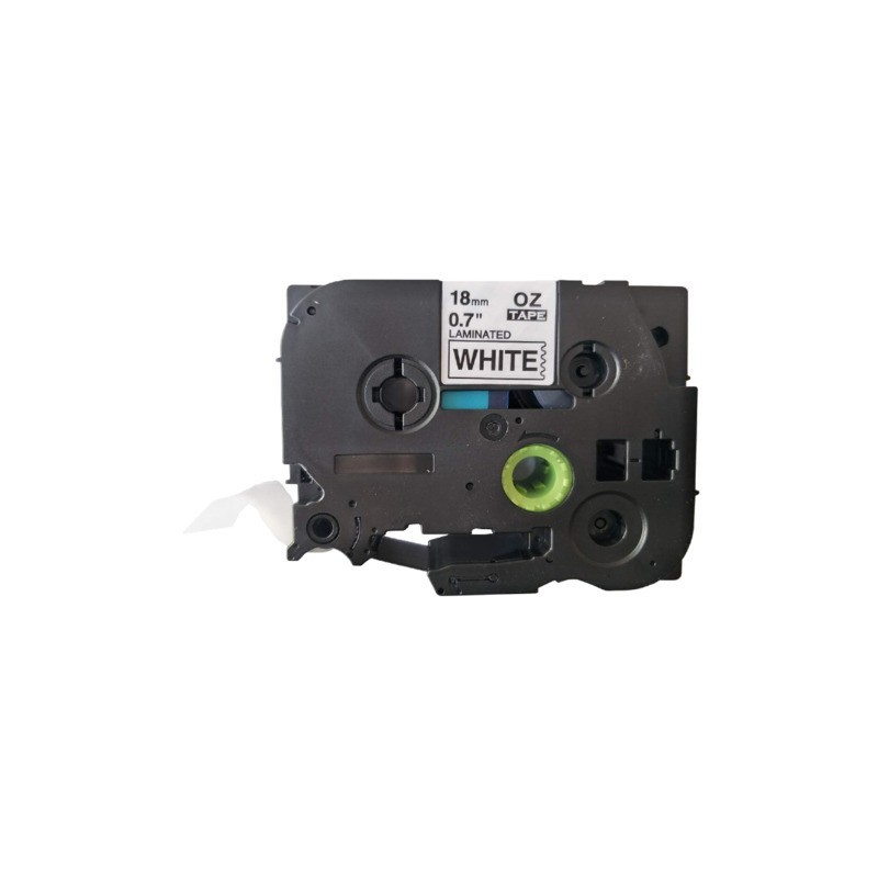 Nastro Q-Connect compatibile Brother TZe-241 - 18 mm x 8 m nero/bianco - KF18798