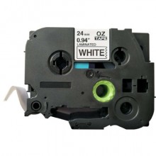 Nastro Q-Connect compatibile Brother TZe-251 - 24 mm x 8 m nero/bianco - KF18799