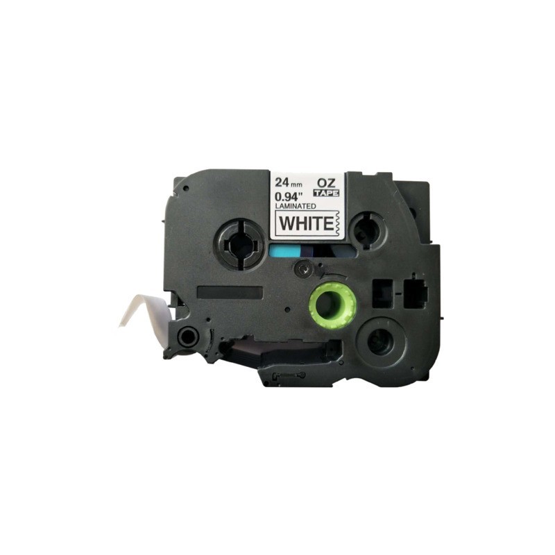Nastro Q-Connect compatibile Brother TZe-251 - 24 mm x 8 m nero/bianco - KF18799