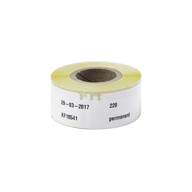 Nastro Q-Connect compatibile con etichettatrici Dymo LW per cartelle sospese 50x12 mm - 2 rotoli da 220 et.