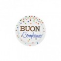 Piatti di carta Party Go Buon Compleanno pois colorati 23 cm conf. 6 pz - AI0335