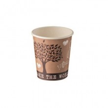 Bicchiere in carta + PE Leone take away avana - 115 ml - conf. 1000 pz - H0730