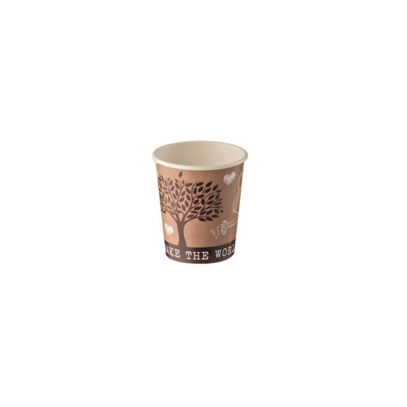 Bicchiere in carta + PE Leone take away avana - 290 ml - conf. 1000 pz - H0732