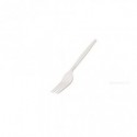 Forchette monouso in CPLA biodegradabile e compostabile Leone bianco - 16 cm - conf. 50 pz - Q2041.S