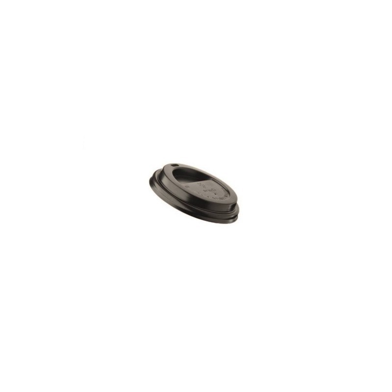Tappi per bicchiere Leone take away in PS nero Ø 6,5 cm - 115 ml - conf. 1000 pz - H0740