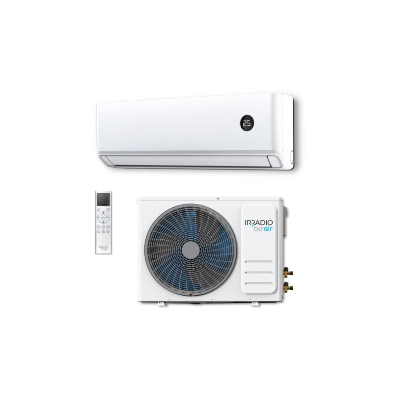 Condizionatore con pompa di calore R32 unità interna + unità esterna Irradio Belair Alastor 9 - 9.000 BTU - 119992000