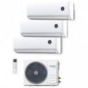 Condizionatore con pompa di calore R32 unità esterna + trial split Irradio Belair 27.000 BTU + 9000 BTU + 9000 BTU