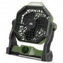 Ventilatore portatile ricaricabile Melchioni Family con luce LED 2in1 Ø 12 cm verde/nero 6W - 118620051