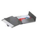 Cartelle a 2 lembi Esselte I56 DELSO LINE 6/I51 bianco/grigio 25x32 cm dorso 3 cm 6 cartelle - 390956040