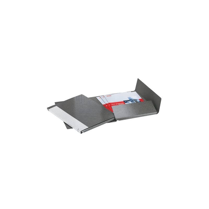 Cartelle a 2 lembi Esselte I56 DELSO LINE 6/I51 bianco/grigio 25x32 cm dorso 3 cm 6 cartelle - 390956040