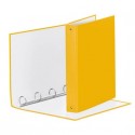Raccoglitore Esselte Meeting a 4 anelli tondi 30mm cartone rivestito in PP giallo 22x30cm dorso 4cm - 395792100
