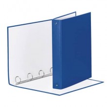 Raccoglitore Esselte MEETING a 4 anelli tondi 30mm cartone rivestito in PP blu 22x30cm dorso 4cm - 395792500