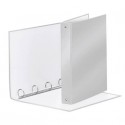 Raccoglitore Esselte Meeting a 4 anelli tondi 30mm cartone rivest. in PP grigio metallizz. 22x30cm dorso 4cm - 395792970