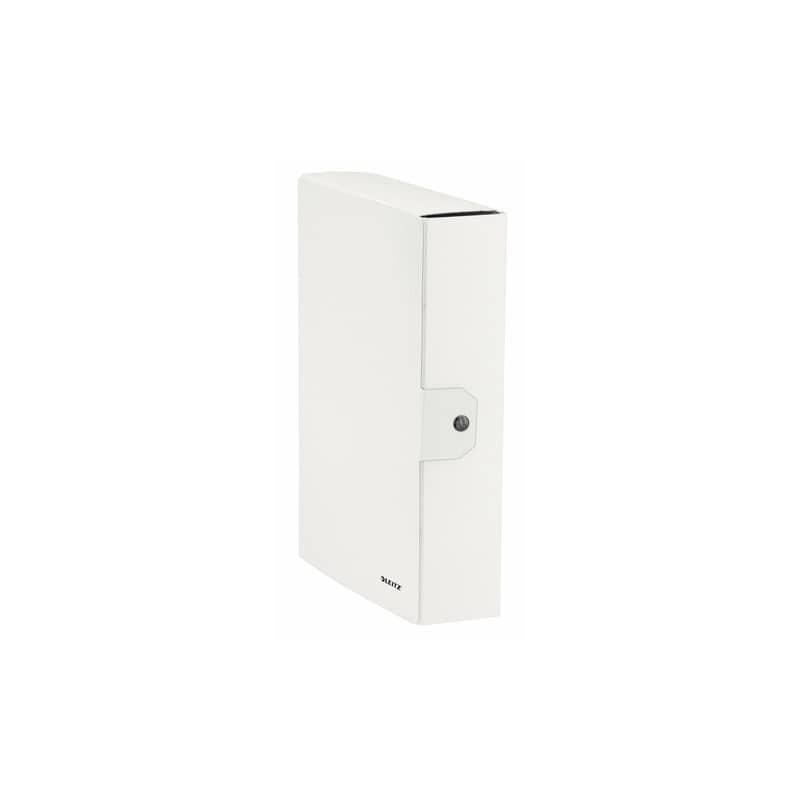 Scatola portaprogetti Leitz WOW in cartone - dorso 8 cm - formato 25x35 cm bianco metallizzato - 39670001 (Conf.4)