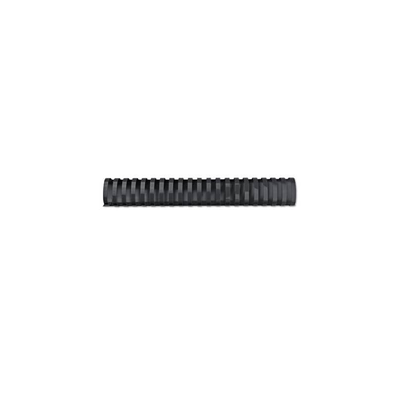 Dorsi plastici a 21 anelli GBC CombBind 51 mm A4 nero - fino a 450 fogli conf da 50 dorsi - 4028187