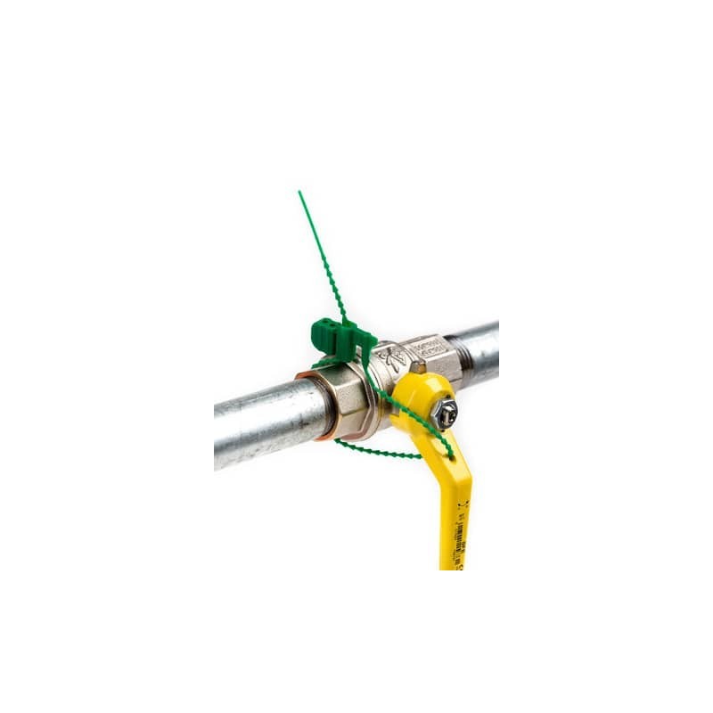 Sigilli di sicurezza Stripe Lock WeSeal lunghezza 400 mm conf. da 100 sigilli - SIG-004/BIA