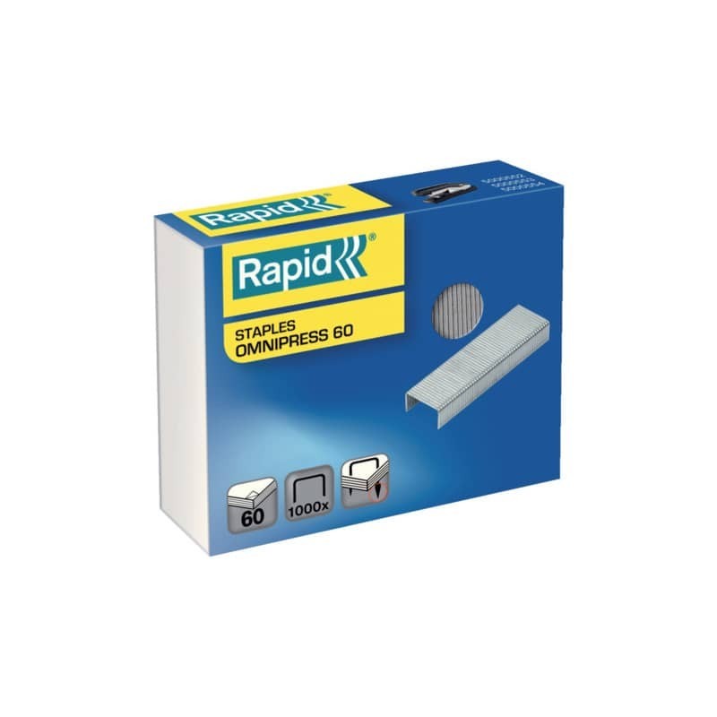 Punti metallici Rapid 26/8+ Omnipress fino a 60 fogli conf. da 1000 - 5000561