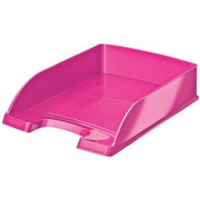 Vaschetta portacorrispondenza Leitz WOW in polistirolo A4 rosa metallizzato 52263023 (Conf.5)