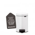 Pattumiera a pedale Brabantia Pedal Bin New Icon 16,5x23,5x26,5 cm bianco 3 litri - 112126